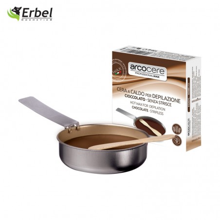 Wosk do Depilacji Czekoladowy bezpaskowy w Rondelku 120g Arcocere