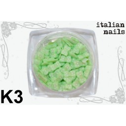 Kokardki Fimo - Woreczek 10 sztuk - K03 Italian Nails