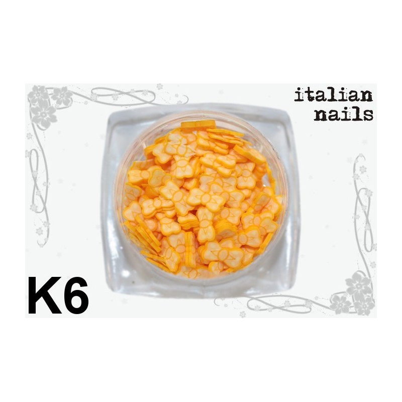 Kokardki Fimo - Woreczek 10 sztuk - K06 Italian Nails