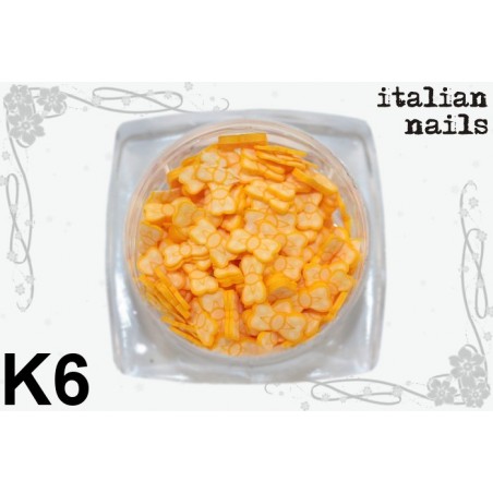 Kokardki Fimo - Woreczek 10 sztuk - K06 Italian Nails