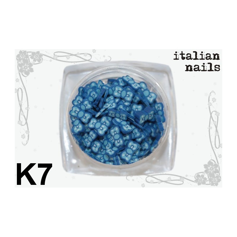 Kokardki Fimo - Woreczek 10 sztuk - K07 Italian Nails