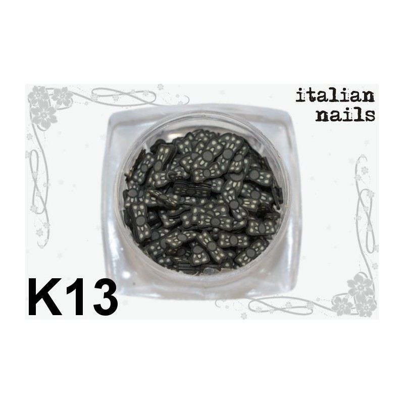 Kokardki Fimo - Woreczek 10 sztuk - K13 Italian Nails