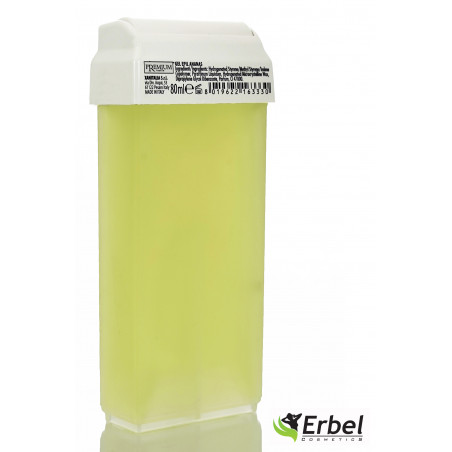 Wosk do Depilacji Szeroka Rolka Żelowy Ananasowy Premium 80ml Erbel
