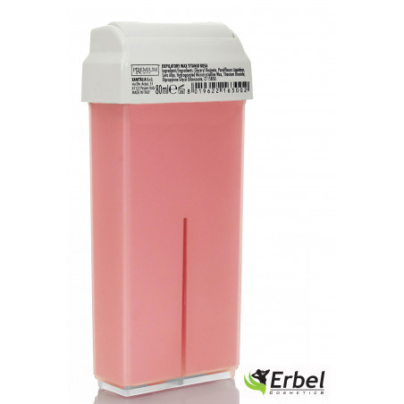 Wosk do Depilacji Szeroka Rolka Różany Premium 80ml Erbel