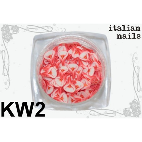 Kwiatki Fimo - Woreczek 10 sztuk - KW02 Italian Nails