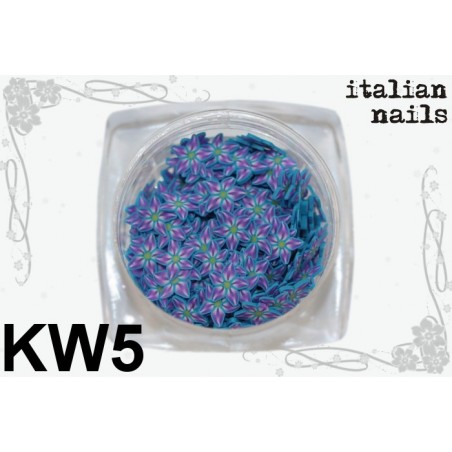 Kwiatki Fimo - Woreczek 10 sztuk - KW05 Italian Nails