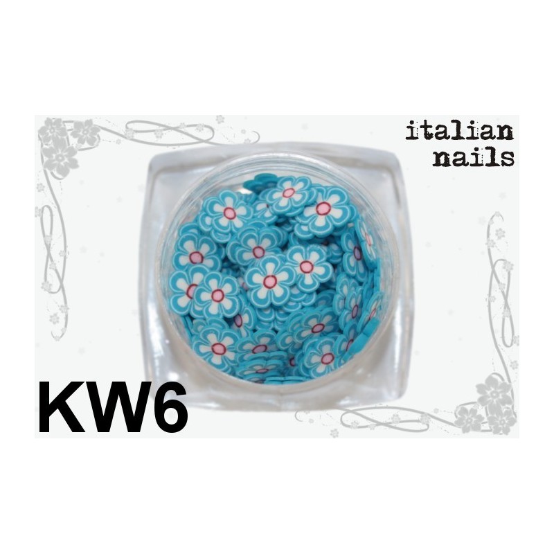 Kwiatki Fimo - Woreczek 10 sztuk - KW06 Italian Nails