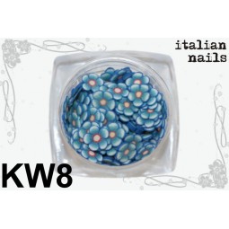 Kwiatki Fimo - Woreczek 10 sztuk - KW08 Italian Nails