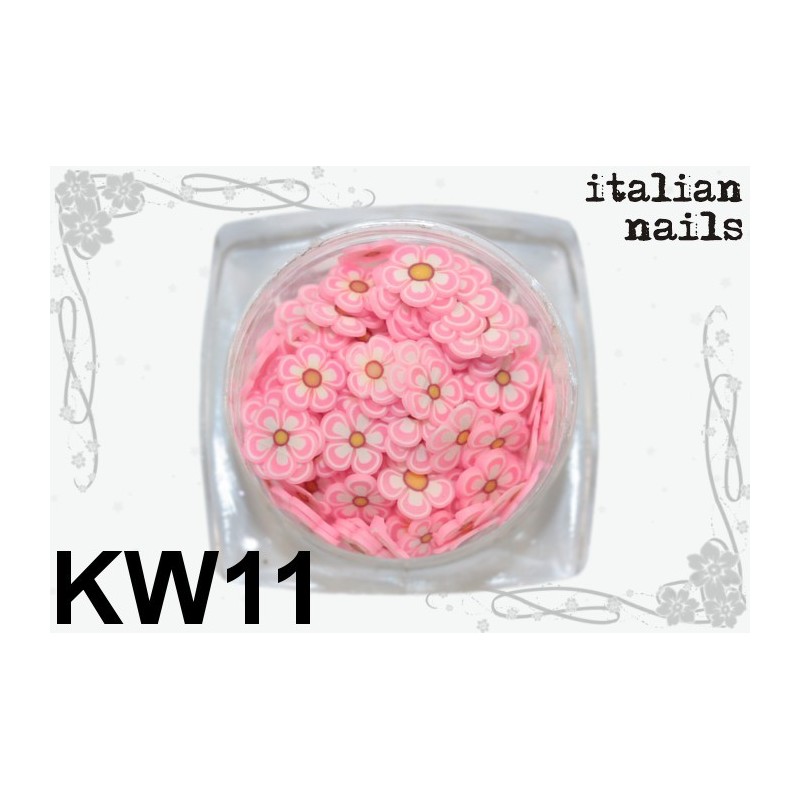 Kwiatki Fimo - Woreczek 10 sztuk - KW11 Italian Nails