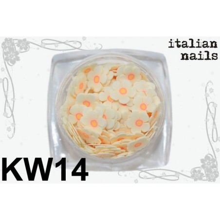 Kwiatki Fimo - Woreczek 10 sztuk - KW14 Italian Nails