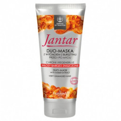 DUO MASKA do włosów zniszczonych JANTAR Farmona 200ml