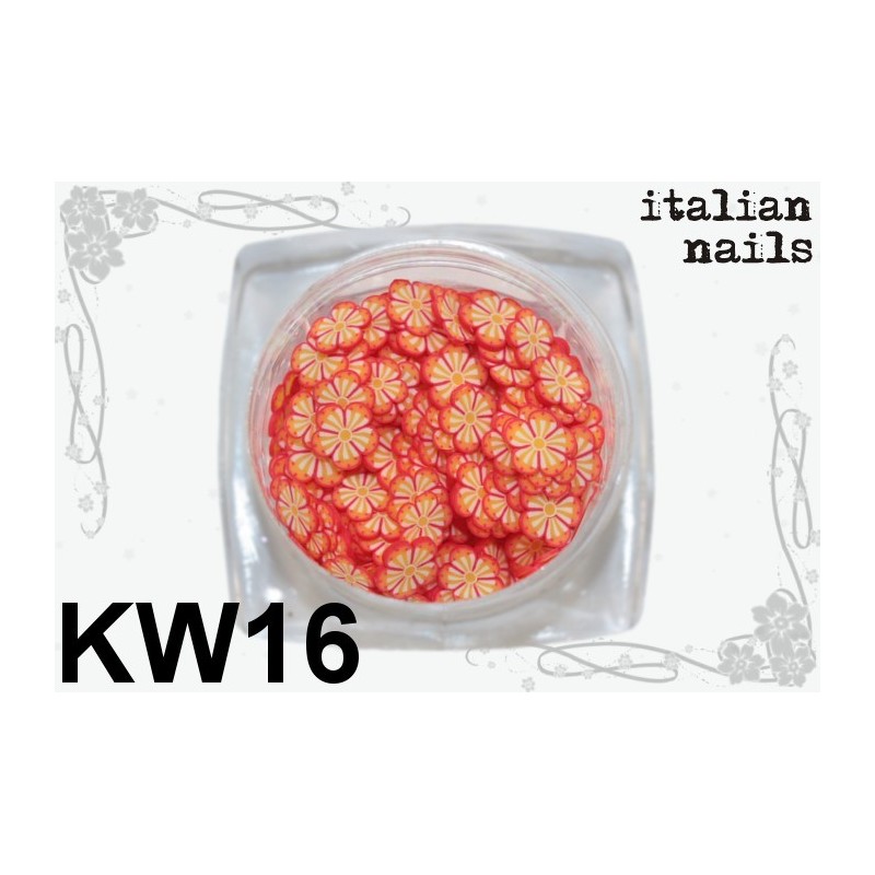 Kwiatki Fimo - Woreczek 10 sztuk - KW16 Italian Nails