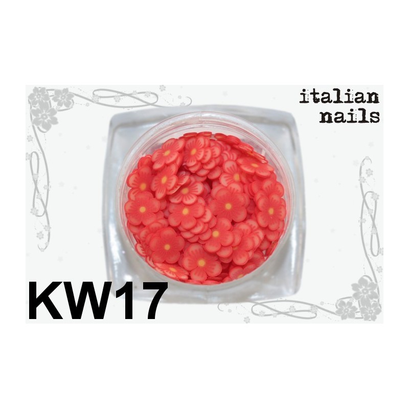 Kwiatki Fimo - Woreczek 10 sztuk - KW17 Italian Nails