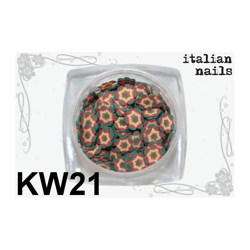 Kwiatki Fimo - Woreczek 10 sztuk - KW21 Italian Nails