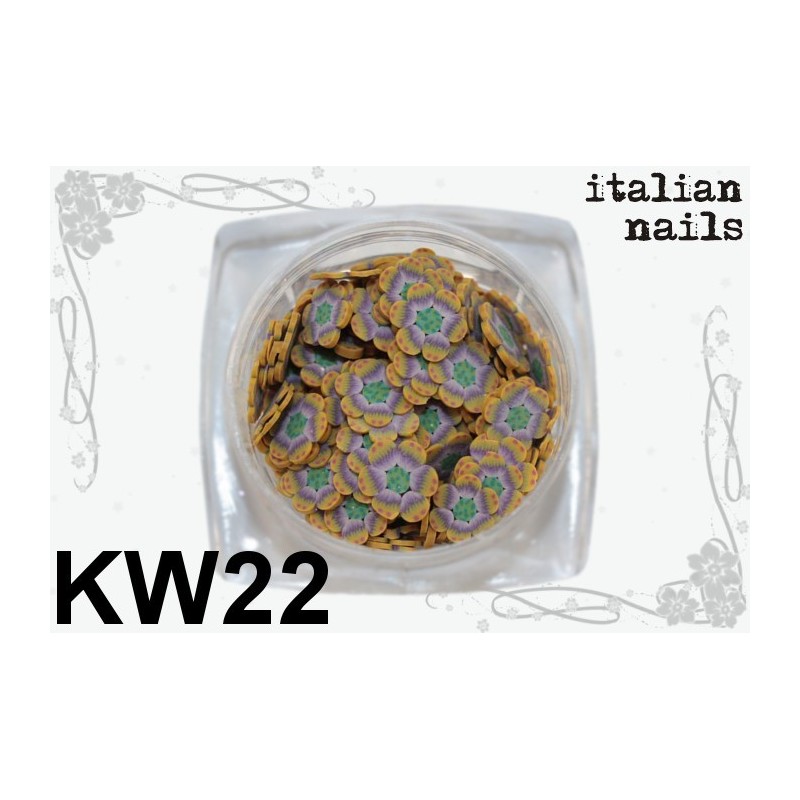 Kwiatki Fimo - Woreczek 10 sztuk - KW22 Italian Nails