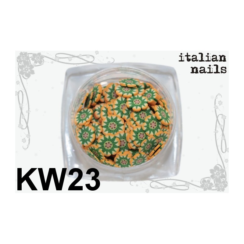 Kwiatki Fimo - Woreczek 10 sztuk - KW23 Italian Nails