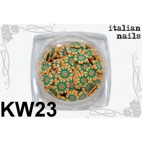 Kwiatki Fimo - Woreczek 10 sztuk - KW23 Italian Nails