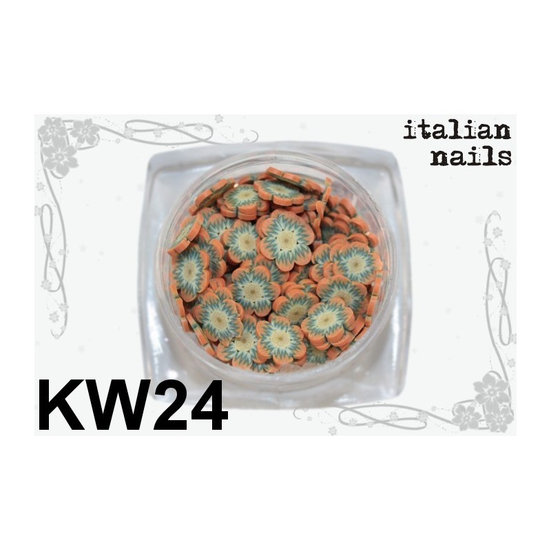 Kwiatki Fimo - Woreczek 10 sztuk - KW24 Italian Nails