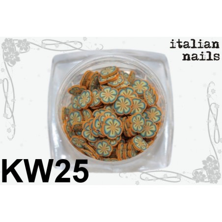 Kwiatki Fimo - Woreczek 10 sztuk - KW25 Italian Nails