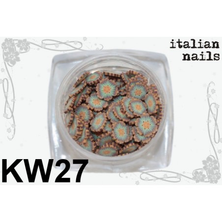 Kwiatki Fimo - Woreczek 10 sztuk - KW27 Italian Nails