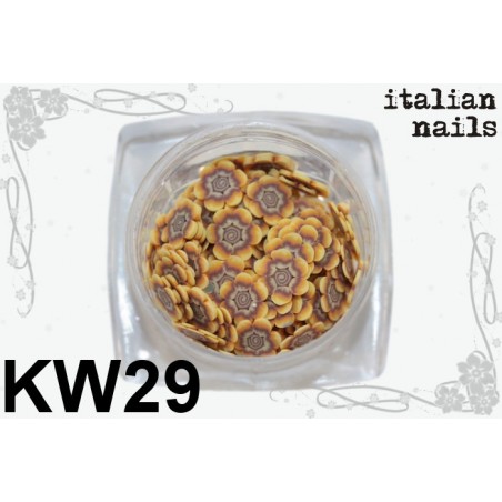 Kwiatki Fimo - Woreczek 10 sztuk - KW29 Italian Nails