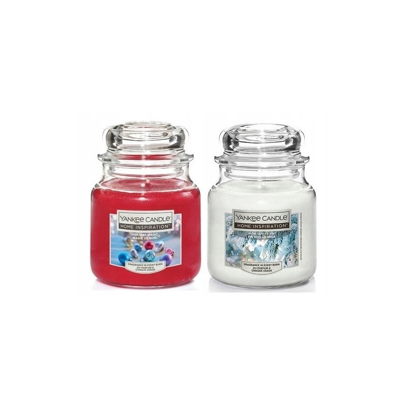 Zestaw Yankee Candle Holiday Magic & Snow Dysted Pine 104g