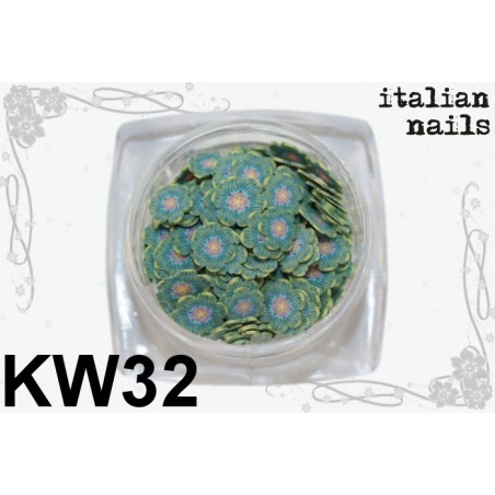Kwiatki Fimo - Woreczek 10 sztuk - KW32 Italian Nails