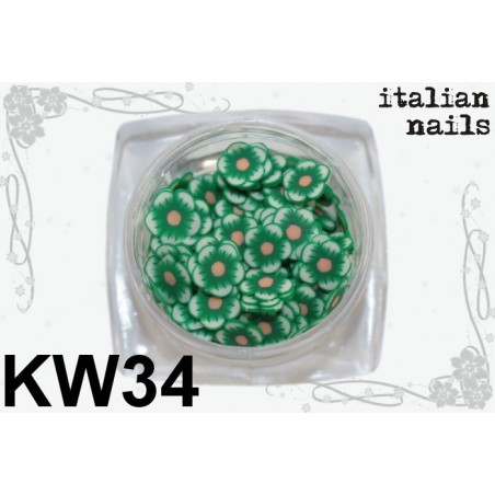 Kwiatki Fimo - Woreczek 10 sztuk - KW34 Italian Nails