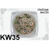 Kwiatki Fimo - Woreczek 10 sztuk - KW35 Italian Nails