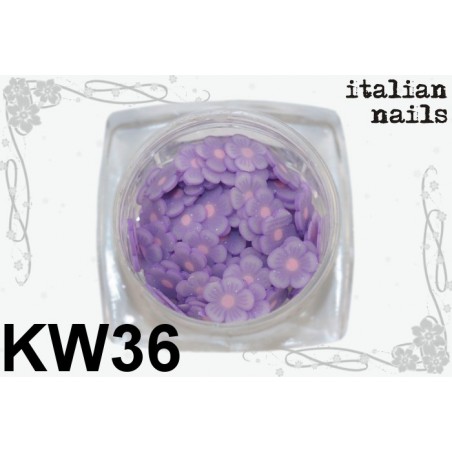 Kwiatki Fimo - Woreczek 10 sztuk - KW36 Italian Nails