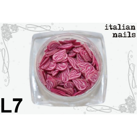 Listki  Fimo - Woreczek 10 sztuk - L07 Italian Nails