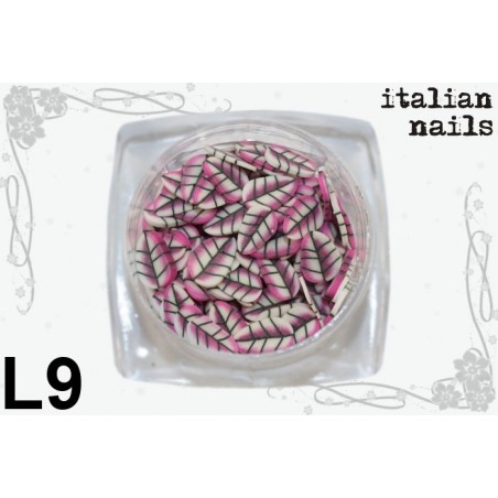 Listki  Fimo - Woreczek 10 sztuk - L09 Italian Nails