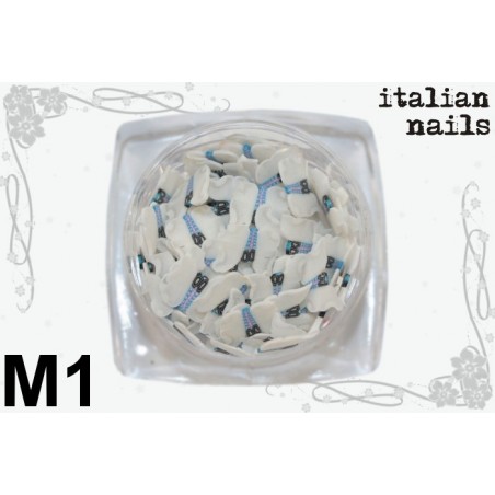 Motylki Fimo - Woreczek 10 sztuk - M01 Italian Nails