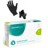 Rękawice Nitrylowe Jednorazowe Master Glove Czarne Black S 100szt