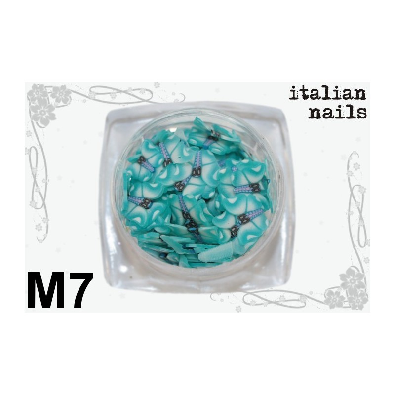 Motylki Fimo - Woreczek 10 sztuk - M07 Italian Nails