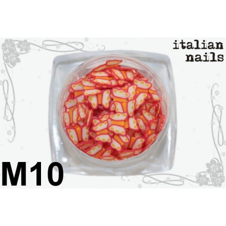 Motylki Fimo - Woreczek 10 sztuk - M10 Italian Nails