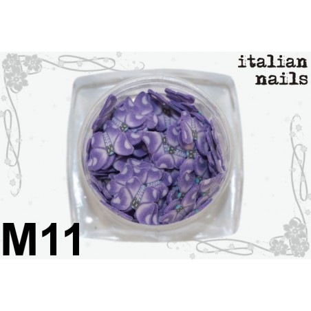 Motylki Fimo - Woreczek 10 sztuk - M11 Italian Nails