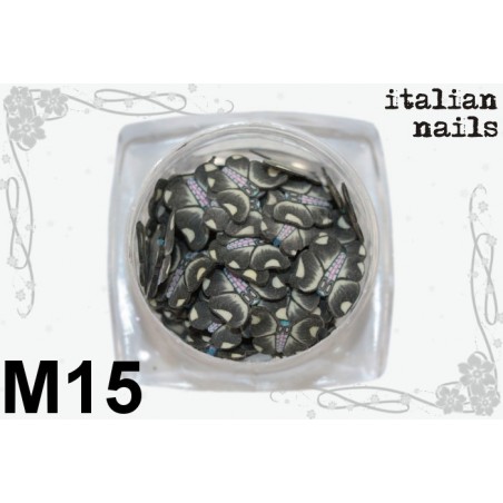 Motylki Fimo - Woreczek 10 sztuk - M15 Italian Nails