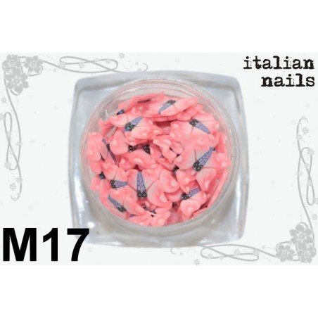 Motylki Fimo - Woreczek 10 sztuk - M17 Italian Nails
