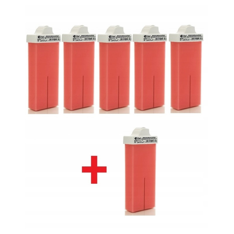 Wosk do Depilacji Różany Wąska Rolka 100ml Erbel 5+1 Gratis