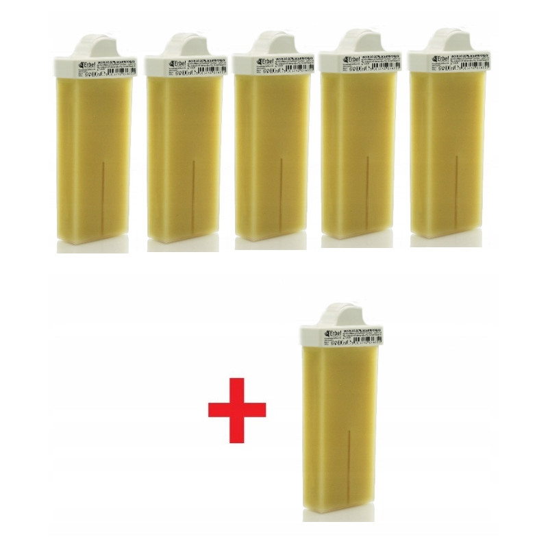Wosk do Depilacji Perłowy z Mikromiką Wąska Rolka 100ml Erbel 5+1 Gratis