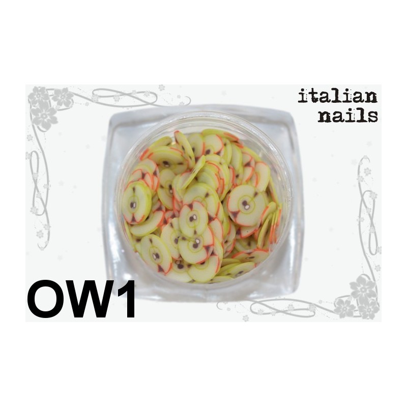 Owoce Fimo - Woreczek 10 sztuk - OW01 Italian Nails