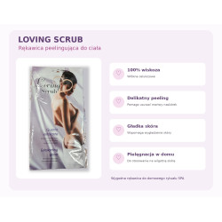 Rękawica Peelingująca Loving Scrub do Ciała Opalanie Natryskowe Masaż Spa
